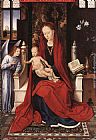 Enthroned Wall Art - Virgin Enthroned with Child and Angel